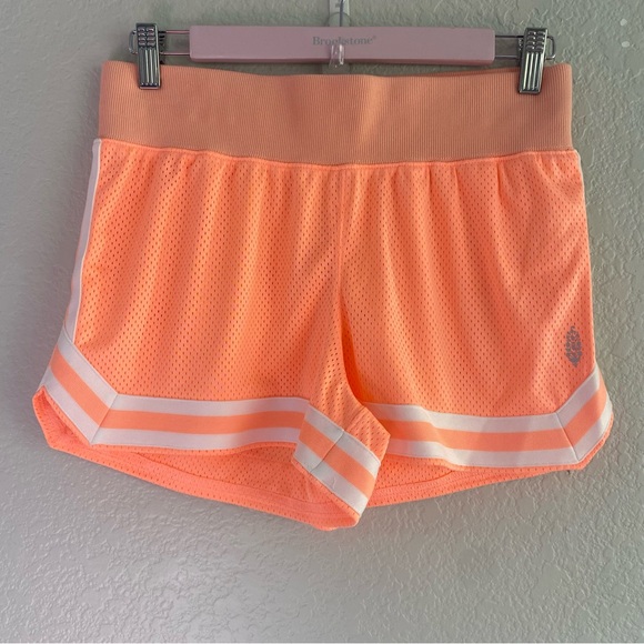 NEW Free People FP Movement Don't Mesh With Me Shorts - Papaya Punch - Picture 7 of 10